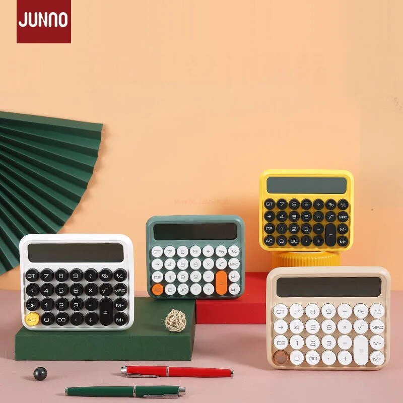 Boutique kirjatarvete väike ruutkalkulaator isikupärastatud suur LCD-ekraan päikeseenergia kontorikalkulaator kooli kahekordne kaasaskantav