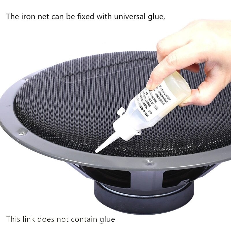 2 buc pentru 1/2/2.5/3/3.5/4/5/6/8 inch capac de plasă de conversie pentru difuzoare, audio pentru mașină, cerc decorativ, plasă metalică, grilă de protecție