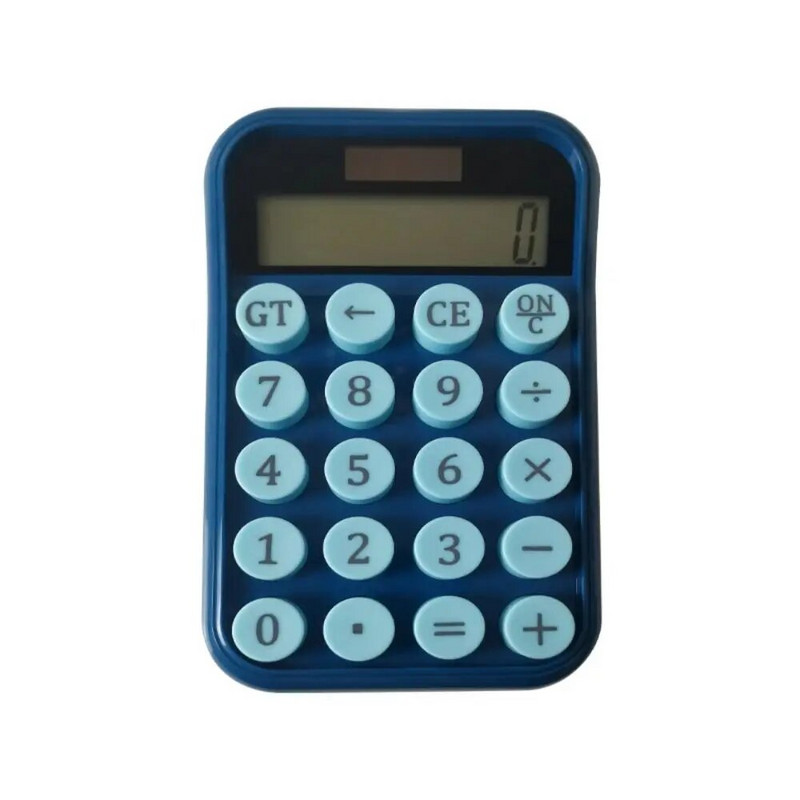 10 skaitmenų „Candy Color“ tylus skaičiuotuvas didelio ekrano mechaninė klaviatūra Apskaitos mokymosi skaičiuotuvas „Candy Color“ nešiojamas