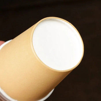 100 τεμ./συσκευασία 250 ml Διπλό έγχρωμο χάρτινο φλιτζάνι Λευκό Kraft Φλιτζάνι καφέ μίας χρήσης Αναλώσιμα για ποτό Αποδοχή Προσαρμογή