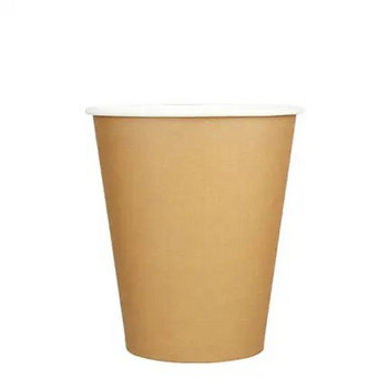 100 τεμ./συσκευασία 250 ml Διπλό έγχρωμο χάρτινο φλιτζάνι Λευκό Kraft Φλιτζάνι καφέ μίας χρήσης Αναλώσιμα για ποτό Αποδοχή Προσαρμογή