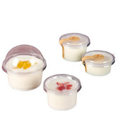 Ledų stiklainių dėžutės serviravimo dubenys, desertų dubenys, vienkartinis vakarėlių plastikas, skaidrūs pudingo puodeliai, 100 vnt., 300 ml