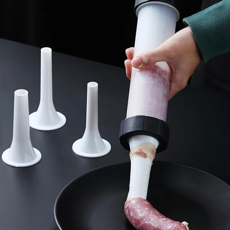 Dešrų įdaru malūnėlis Mėsos užpildymo mašinos antgalis dešrai mėsai Dešrų užpildymo mašinos Mėsos piltuvo įrankių rinkinys Didmeninė prekyba