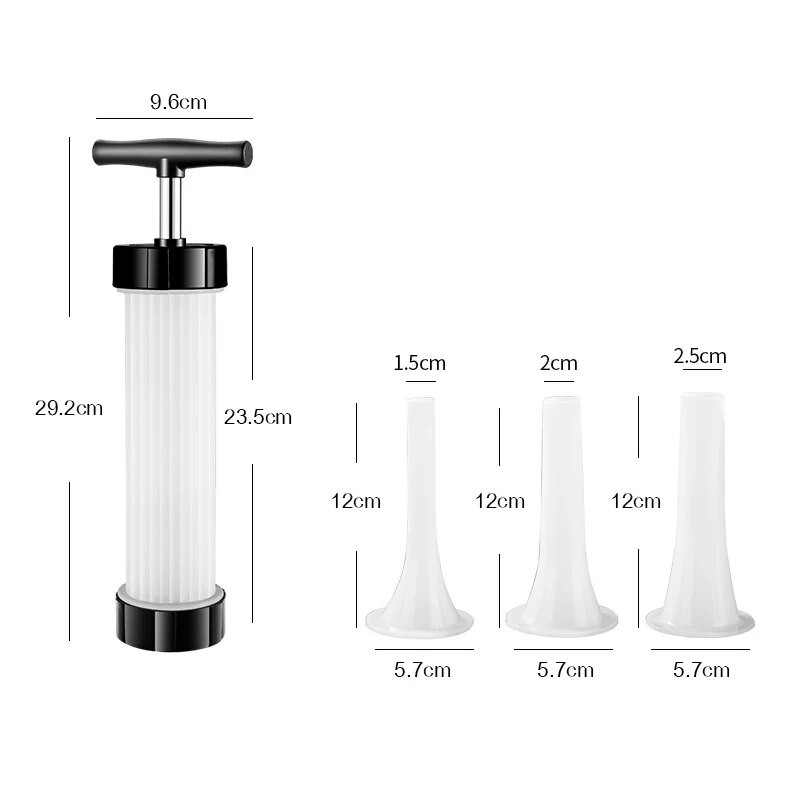 Dešrų įdaru malūnėlis Mėsos užpildymo mašinos antgalis dešrai mėsai Dešrų užpildymo mašinos Mėsos piltuvo įrankių rinkinys Didmeninė prekyba