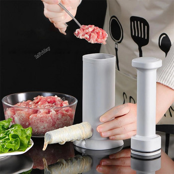 Ръчна машина за пълнене на колбаси, комплект за приготвяне на пълнеж за месо, машина за домашни кюфтета, консумативи за кухненски инструменти