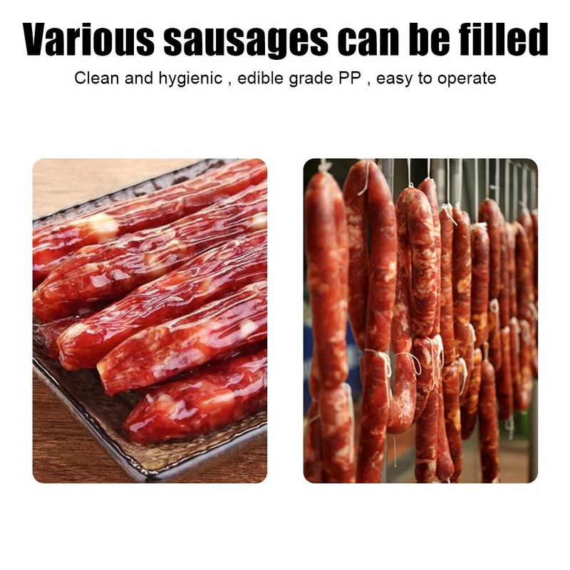 NICEYARD Umplutură de cârnați de casă Accesorii pentru cârnați Seringă pentru cârnați pentru umplere de carne Mașină de umplut unelte de bucătărie 1 set aparat manual de cârnați