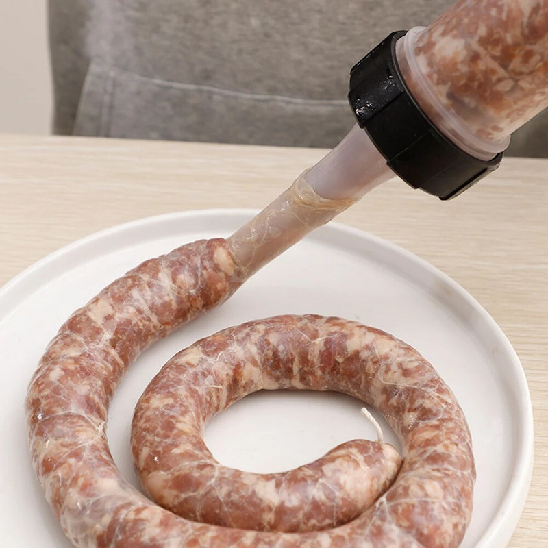 NICEYARD Umplutură de cârnați de casă Accesorii pentru cârnați Seringă pentru cârnați pentru umplere de carne Mașină de umplut unelte de bucătărie 1 set aparat manual de cârnați