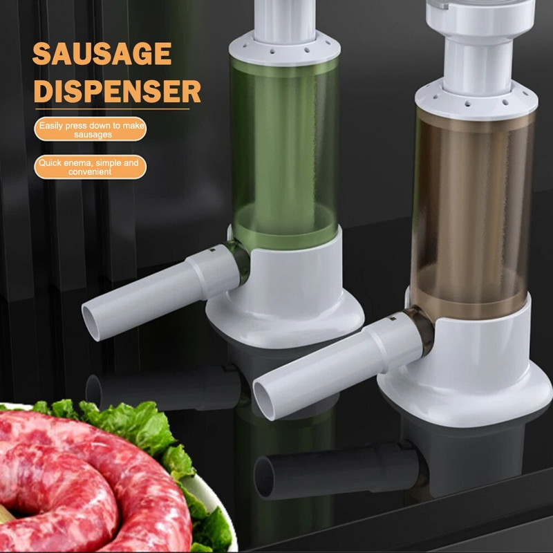 Rankinis dešrų gaminimo įrankis mėsos purkštuvui Naminis preso tipas Mėsos dešros įdaru mašina Dešros užpildas virtuvės įtaisas