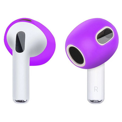 1 чифт капак за AirPods 3 3rd Силиконов защитен калъф Skin Covers Подложки за слушалки за AirPods 3 Generation Cover Съвети Аксесоари