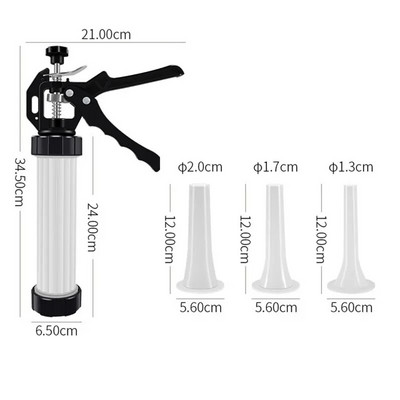 Rankinis dešrų įdaru aparatas Naminis dešros įdaru dešros švirkštas dešros įdaru įtaisai Rankiniai mėsos purkštuko įrankiai