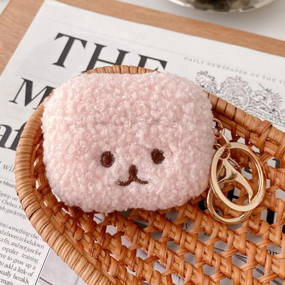 Mielas Fluffy Bear ausinių dėklas, skirtas Apple Airpods 3 1 Pro 2 USB C Cover Puikus kailinis dangtelis Airpods pro2 3 dėklas, skirtas airpod 3 pro