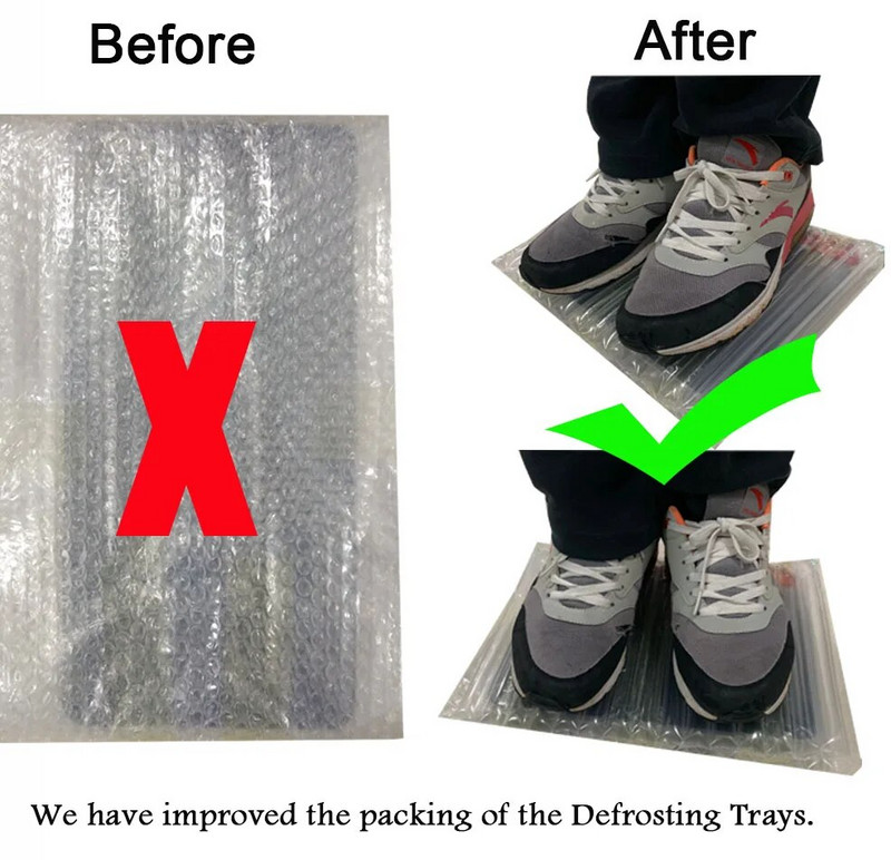 Greito atitirpinimo padėklas Atšildykite šaldytą maistą mėsą vaisius greito atitirpinimo lėkštės atitirpinimo virtuvės įtaiso įrankis