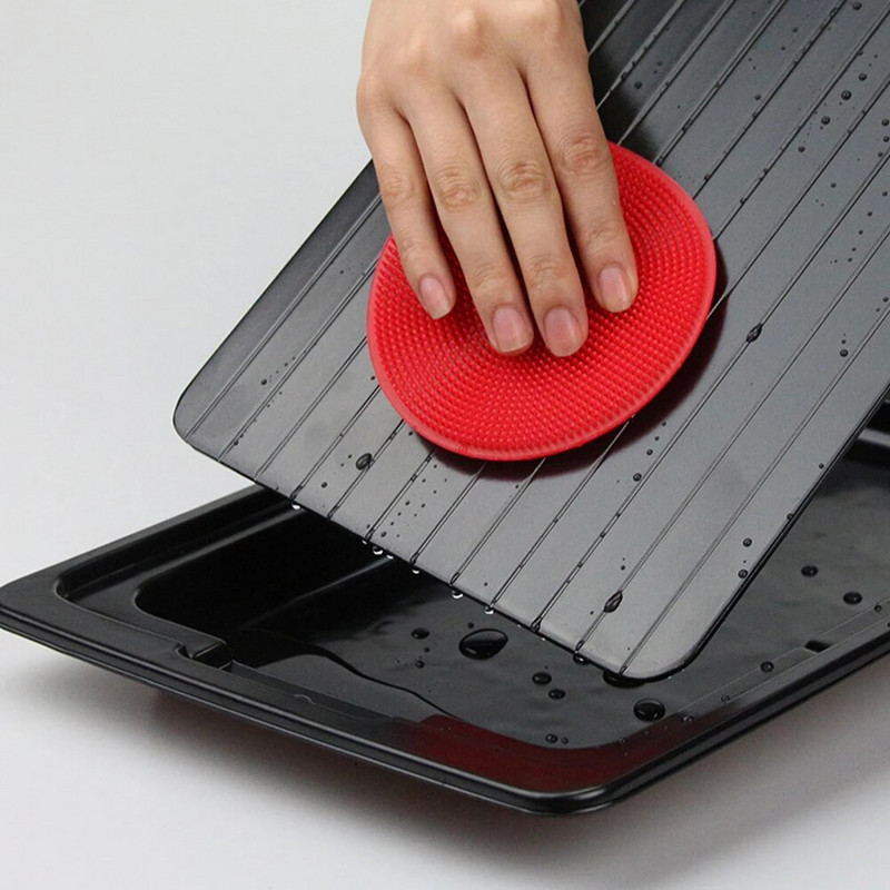 1 komplekt Kiirsulatusalus veemahutiga Külmutatud liha sulatus Toidu sulatusplaat Köögi vidina tarvikud