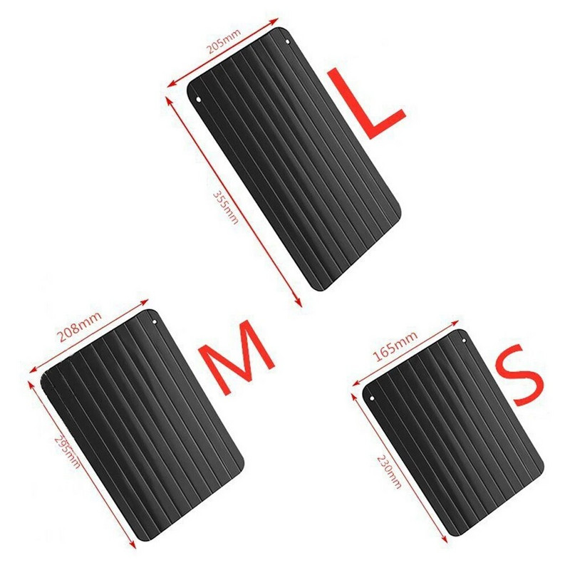 Greito atitirpinimo padėklas Atšildymas šaldytas maistas Mėsa Vaisiai Greitas saugesnis atšildymo lėkštės plokštės atitirpinimo padėklas Atšildymo meistras virtuvės prietaisai