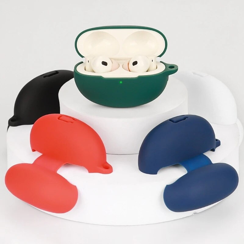 Austiņu aizsargvāciņš piemērots Realme Buds Air 5 Pro Cover Triecienizturīgs mazgājams korpuss Pretputekļu silikona uzmava