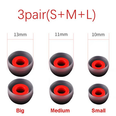 4,0 mm (L ms) silikoninės ausų pagalvėlės, skirtos į ausis įdedamams ausinėms Silikoniniai ausinių antgaliai / ausų rankovė Ausinių priedai