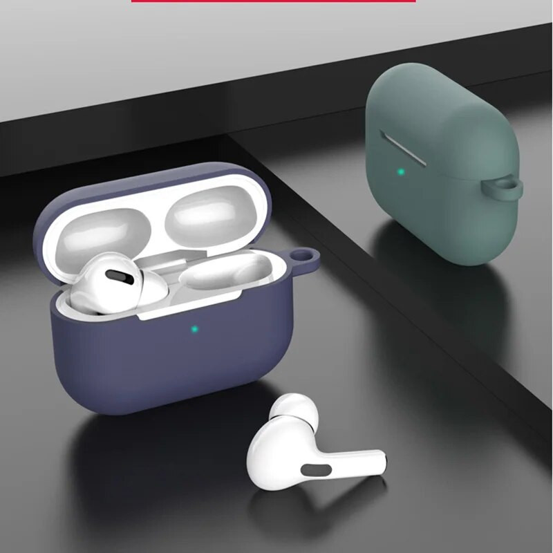 Silikono dėklas Airpods Pro Dėklas AirPods Belaidėms Bluetooth ausinėms įkroviklio dėklas, skirtas AirPods Pro