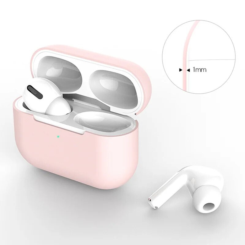 Silikono dėklas Airpods Pro Dėklas AirPods Belaidėms Bluetooth ausinėms įkroviklio dėklas, skirtas AirPods Pro