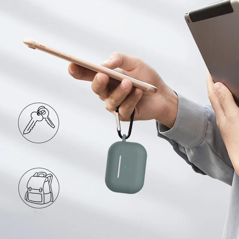 Silikono dėklas Airpods Pro Dėklas AirPods Belaidėms Bluetooth ausinėms įkroviklio dėklas, skirtas AirPods Pro