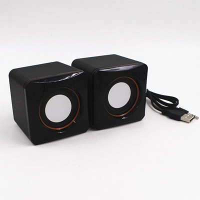 1 poros mini kompiuterio garsiakalbis USB laidinis garsiakalbis Universalus stereo erdvinio garso garsiakalbis, skirtas asmeniniam nešiojamam nešiojamajam kompiuteriui