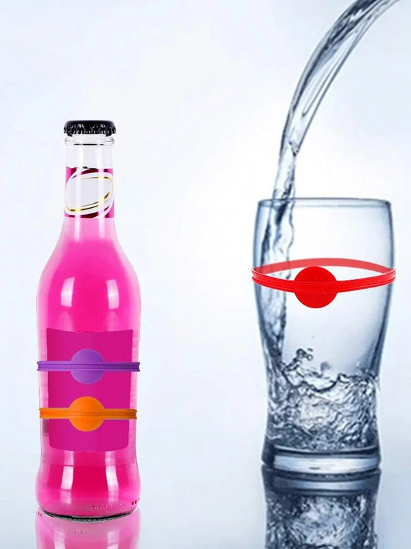 Višekratni marker za piće Čaša za vino Silikonska traka Oznaka za piće Oznaka za piće za čaše za šampanjac Oznaka za koktel traku