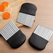 Rezač čipsa od nehrđajućeg čelika Povrće Voće Nabori Valoviti Kuhinjski nož Rezač Sjeckalica Aparat za prženje Alati Gadget