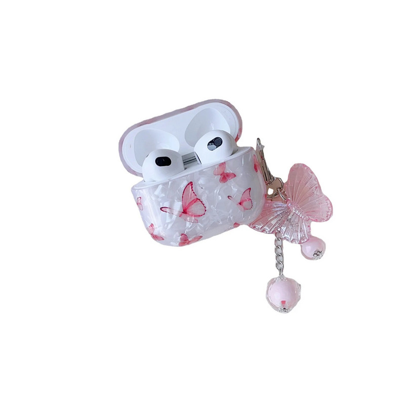 Kagylómintás pillangó Apple AirPods 1 2 pro Bluetooth fejhallgató fedél 3. generációs szilikon puha fedelű védőtok