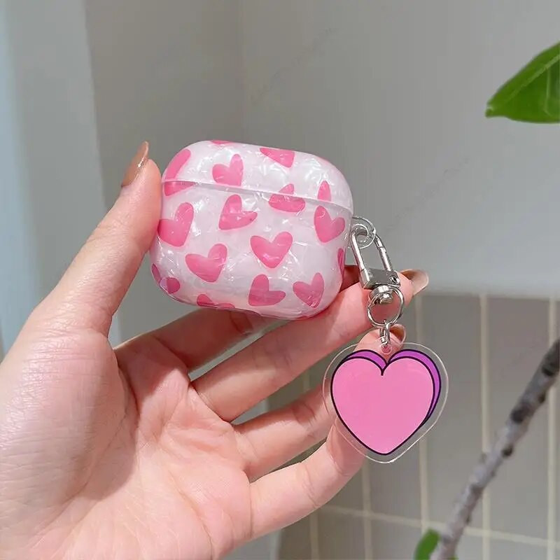 Luksuzna Pink Lover Heart torbica za AirPods Pro 2 3 Funda za slušalice za AirPods Pro 2. Pro2 Generation Coque za AirPod Pro 2 USB C