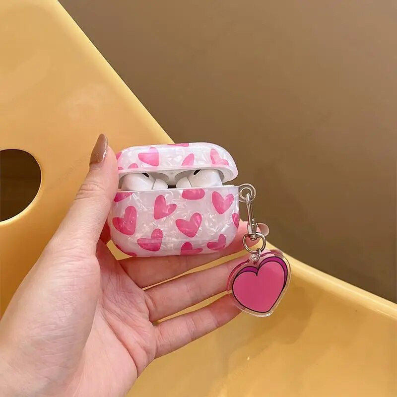 Luksuzna Pink Lover Heart torbica za AirPods Pro 2 3 Funda za slušalice za AirPods Pro 2. Pro2 Generation Coque za AirPod Pro 2 USB C