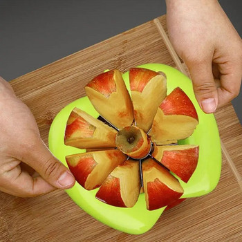 Ανοξείδωτο ατσάλι Assist Apple Slicer Cutter Εργαλείο διαχωρισμού φρούτων αχλαδιών Apple Corer Divider Comfort Hand για Αποφλοιωτή φρούτων κουζίνας