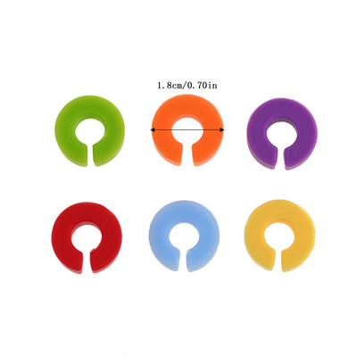 Marcator pentru pahar de vin din silicon, 6 buc. Cerc rotund/forma de floare, etichetă colorată, recunoaștere pentru pahar de șampanie, cină pentru petrecerea de nuntă
