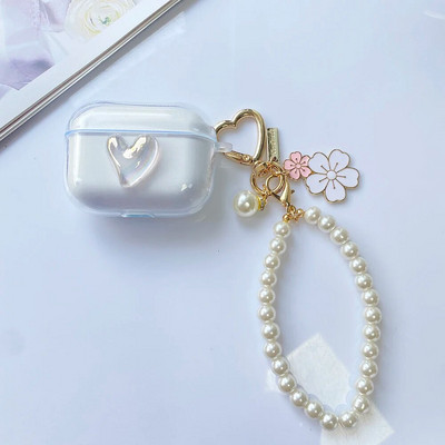 Mielas su grandinėle dangtelis Apple AirPods 1 2 3 dėklas Prabangus drugelis raktų pakabukas Ausinių dėklas, skirtas AirPods PRO dėklo dėžutės airpods 3