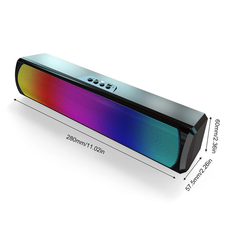 6D Surround Soundbar Bluetooth 5.0 számítógépes hangszórók vezetékes sztereó mélynyomó hangsáv laptop számítógéphez házimozi TV kiegészítő hangszóró