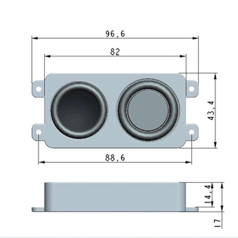 1 pāris mini audio televizora skaļruņa draiveris 4 omi 2 W līdz PH 2.0 skaļrunis DIY skaņas rotaļlietu datora skaļrunis skaņas sistēmas savienotājam