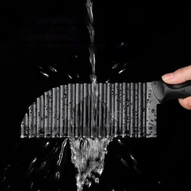 Nerūdijančio plieno bulvių gruzdintos bulvytės banguotos pjaustyklės Rankinės daržovių salotų pjaustymo peilis Bulvių smulkinimo peilis banguotas pjaustymas