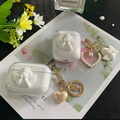 laimingas animacinių filmų dėklas, skirtas airpods 2 dėklai cute airpods pro 2 dėklas airpod 3 silikoninis skaidrus ausinių dangtelis Fundas air pods pro2 dėklas