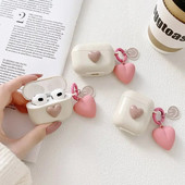 fundas for airpods Pro 2 dėklas mielas meilės grandinėlė Ausinių dėklai airpods 2 / air pods 3 silikoniniai auskarai Cover air pods pro 2