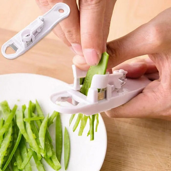 Πράσινο φασολάκι Mini French Bean Slicer White Vegetable Slicer Runner Cutter Εργαλείο κουζίνας Λειτουργικός κόφτης λαχανικών