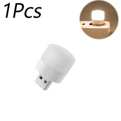 Mini USB naktinė lemputė Mini lemputė Šilta balta akių apsaugos knyga Skaitymo lemputės Kompiuteris Mobilus Įkrovimas Naktinės lempos lemputės
