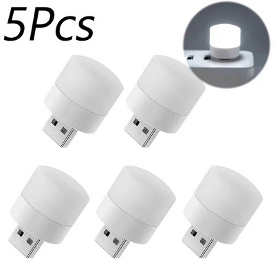 Mini USB naktinė lemputė Mini lemputė Šilta balta akių apsaugos knyga Skaitymo lemputės Kompiuteris Mobilus Įkrovimas Naktinės lempos lemputės