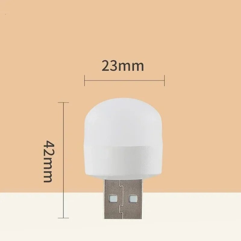 Mini USB éjszakai lámpa Mini izzó meleg fehér szemvédő könyv olvasólámpák számítógépes mobil töltés éjszakai lámpa izzók