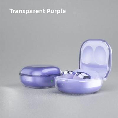 Läikiv läbipaistev ümbris Samsung Galaxy Buds Pro/Live pehmest silikoonist läbipaistvast kukkumisvastasest kõrvaklappide ümbrisest Galaxy Buds Pro 2 kaanele