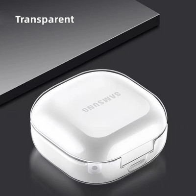 Läikiv läbipaistev ümbris Samsung Galaxy Buds Pro/Live pehmest silikoonist läbipaistvast kukkumisvastasest kõrvaklappide ümbrisest Galaxy Buds Pro 2 kaanele