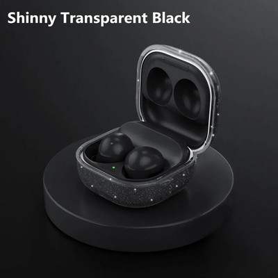 Läikiv läbipaistev ümbris Samsung Galaxy Buds Pro/Live pehmest silikoonist läbipaistvast kukkumisvastasest kõrvaklappide ümbrisest Galaxy Buds Pro 2 kaanele