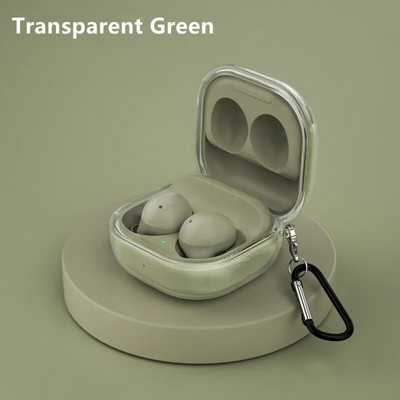 Läikiv läbipaistev ümbris Samsung Galaxy Buds Pro/Live pehmest silikoonist läbipaistvast kukkumisvastasest kõrvaklappide ümbrisest Galaxy Buds Pro 2 kaanele