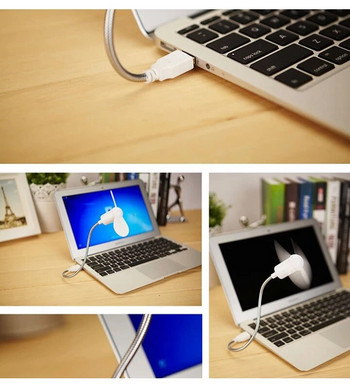 Μίνι Serpentine ανεμιστήρα USB Long 30cm Μεγάλος Wind Φορητός, Ευέλικτος Επιτραπέζιος Φορητός Υπολογιστής Serpentine Μικρός ανεμιστήρας USB