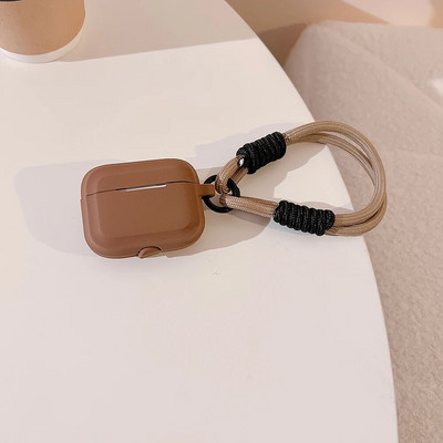 Dėklas Apple AirPods 1 2 Pro 3rd Generation Case Silikoninis mielas su dirželiu Fundas Earpods Minkštas dangtelis skirtas AirPods Pro 2 dėklui