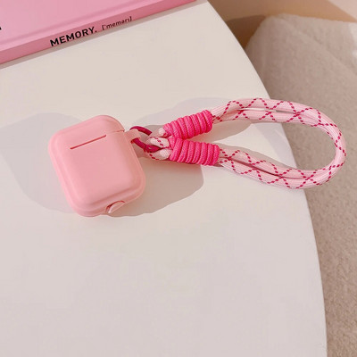 Dėklas Apple AirPods 1 2 Pro 3rd Generation Case Silikoninis mielas su dirželiu Fundas Earpods Minkštas dangtelis skirtas AirPods Pro 2 dėklui