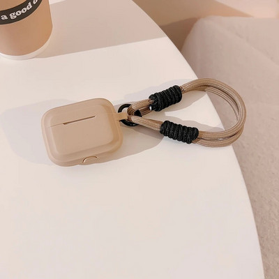 Dėklas Apple AirPods 1 2 Pro 3rd Generation Case Silikoninis mielas su dirželiu Fundas Earpods Minkštas dangtelis skirtas AirPods Pro 2 dėklui