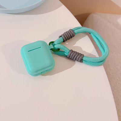 Dėklas Apple AirPods 1 2 Pro 3rd Generation Case Silikoninis mielas su dirželiu Fundas Earpods Minkštas dangtelis skirtas AirPods Pro 2 dėklui